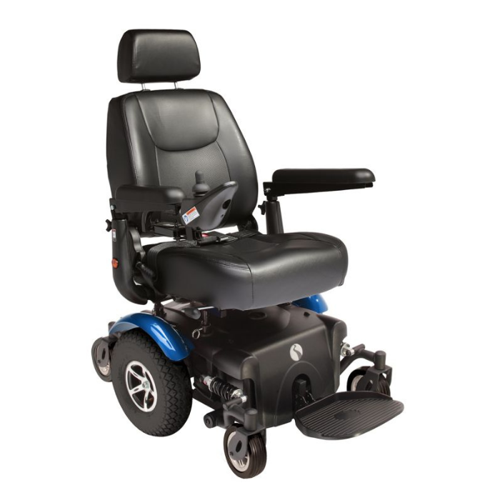 Electric Mobility Rascal Rivco powerchair in Blue