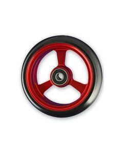 4 Inch Frogs Legs Aluminium Wheelchair Caster - Red