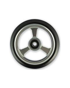 6 Inch Frogs Legs Aluminium Wheelchair Caster - Silver